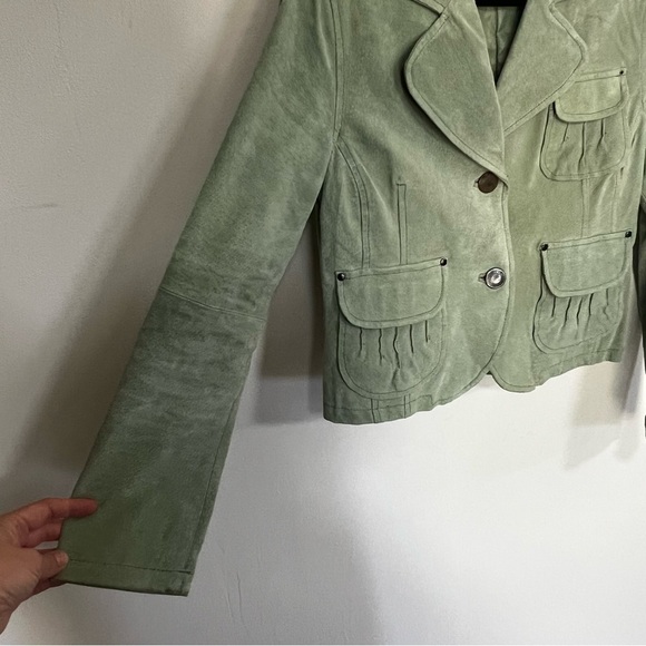 Y2K Marcelle Renee Suede Leather Jacket - Picture 3 of 11